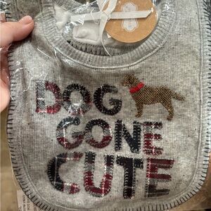 Mud Pie Dog Gone Cute Bib, NWT